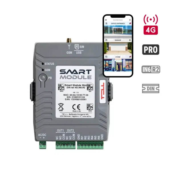 TELL Smart Module Mini Din Rail- 4G.IN6.R2 - Ame Product Oy » Ame ...